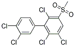 3-METHYLSULFONYL-2,3',4',5,6-PENTACHLOROBIPHENYL Struktur