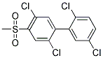 4-METHYLSULFONYL-2,2',5,5'-TETRACHLOROBIPHENYL Struktur