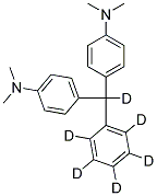 BIS-(4-DIMETHYLAMINO-PHENYL)-PHENYL-D5-METHANE-D1 Struktur