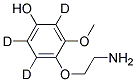 4-(2-AMINOETHOXY)-3-METHOXYPHENOL-D3 Struktur