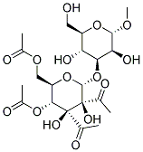 METHYL 3-O-(2',3',4',6'-O-TETRAACETYL-A-D-MANNOPYRANOSYL)-A-D-MANNOPYRANOSIDE Struktur