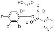 N-PYRAZINYLCARBONYLPHENYLALANINE-D8 Struktur