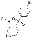 4-[(4-BROMOPHENYL)SULPHONYL]PIPERIDINE HYDROCHLORIDE Struktur