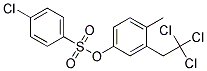 4-METHYL-3-(2,2,2-TRICHLOROETHYL)PHENYL 4-CHLOROBENZENESULPHONATE Struktur