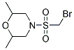 4-[(BROMOMETHYL)SULPHONYL]-2,6-DIMETHYLMORPHOLINE Struktur