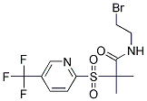 N1-(2-BROMOETHYL)-2-METHYL-2-{[5-(TRIFLUOROMETHYL)-2-PYRIDYL]SULPHONYL}PROPANAMIDE Struktur