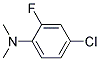 4-CHLORO-N,N-DIMETHYL-2-FLUOROANILIN Struktur