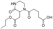 5-OXO-5-[3-OXO-2-(2-OXO-2-PROPOXYETHYL)-1-PIPERAZINYL]PENTANOIC ACID Struktur