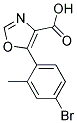 5-(4-Bromo-2-Methylphenyl)Oxazole-4-Carboxylic Acid Struktur