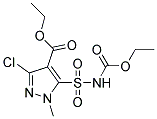 Ethyl 3-Chloro-5-Ethoxycarbonylaminosulfonyl-1-Methyl-Pyrazolyl-4-Carboxylate Struktur