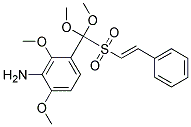 (E)-Trimethoxystyryl-3'-Amino-4'-Methoxy-Benzyl Sulfone Struktur