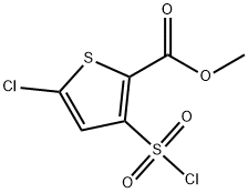 Methyl 5-Chloro-3-Chlorosulfonyl-Thiophene-2-Carboxylate Struktur