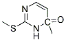 6-methyl-2-methylthiopyrimidine-6(1H)-one Struktur