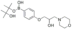 4-(2-Hydroxy-3-morpholin-4-ylpropoxy)benzeneboronic acid, pinacol ester Struktur