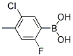 5-Chloro-2-fluoro-4-methylbenzeneboronic acid Struktur