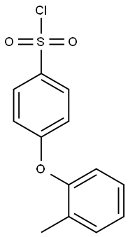 4-(2-Methylphenoxy)benzenesulphonyl chloride Struktur