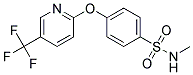 N-Methyl-4-{[5-(trifluoromethyl)pyridin-2-yl]oxy}benzenesulphonamide Struktur