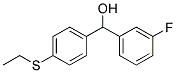 4-(ETHYLTHIO)-3'-FLUOROBENZHYDROL 97% Struktur