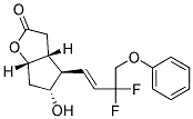 (3AR,4R,5R,6AS)-4-((E)-3,3-DIFLUORO-4-PHENOXY-BUT-1-ENYL)-5-HYDROXY-HEXAHYDRO-CYCLOPENTA[B]FURAN-2-ONE Struktur