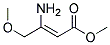 (Z)-3-AMINO-4-METHOXY-BUT-2-ENOIC ACID METHYL ESTER Struktur