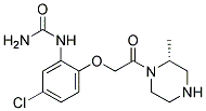 {5-CHLORO-2-[2-((R)-2-METHYL-PIPERAZIN-1-YL)-2-OXO-ETHOXY]-PHENYL}-UREA Struktur