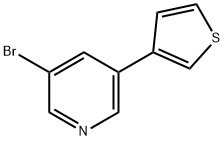 3-BROMO-5-(3-METHYLTHIOPHEN-2-YL)PYRIDINE Struktur