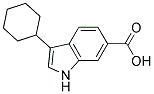 3-CYCLOHEXYL-1H-INDOLE-6-CARBOXYLIC ACID Struktur