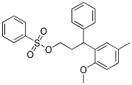 BENZENESULFONIC ACID 3-(2-METHOXY-5-METHYL-PHENYL)-3-PHENYL-PROPYL ESTER Struktur