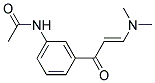 N-[3-((E)-3-DIMETHYLAMINO-ACRYLOYL)-PHENYL]-ACETAMIDE Struktur