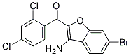 (3-AMINO-6-BROMO-1-BENZOFURAN-2-YL)(2,4-DICHLOROPHENYL)METHANONE Struktur