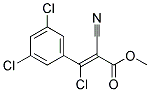 3-CHLORO-2-CYANO-3-(3,5-DICHLOROPHENYL)-2-PROPENOIC ACIDETHYL ESTER Struktur