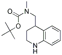 METHYL-(1,2,3,4-TETRAHYDRO-QUINOLIN-4-YLMETHYL)-CARBAMIC ACID TERT-BUTYL ESTER Struktur