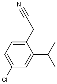 4-Chloro-2-Isopropyl-Benzylcyanide Struktur