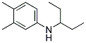 N-(1-Ethyl Propyl)-3,4-Dimethylbenzenamine Struktur