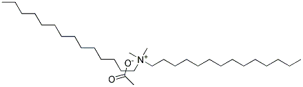 Ditetradecyl dimethyl ammonium acetate Struktur