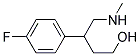 3-(4-Fluorophenyl)-4-(Methylamino)Butan-1-Ol Struktur