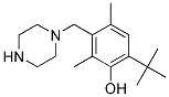 6-Tert-Butyl-2,4-Dimethyl-3-(Piperazin-1-Ylmethyl)Phenol Struktur