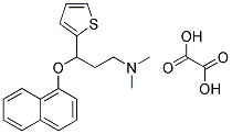 N,N-Dimethyl-3-(1-Naphthalenylaxy)-3-(2-Thienyl)-1- propanamine oxalate Struktur