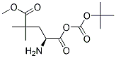 METHYL (2S)-1-(TERT-BUTOXYCARBONYL)-4,4-DIMETHYLGLUTAMATE Struktur