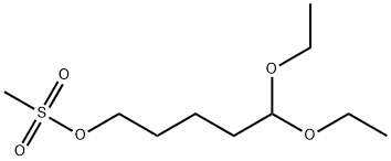 5,5-DIETHOXY-1-(METHYLSULFONYLOXY)PENTANE Struktur