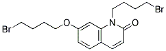 N-(4-BROMOBUTYL)-7-(4-BROMOBUTOXY)-(1H)-QUINOLINE-2-ONE Struktur