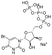 URIDINE 5'-(TETRAHYDROGEN TRIPHOSPHATE), 5-BROMO-, SODIUM SALT Struktur