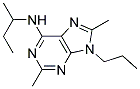 N-SEC-BUTYL-2,8-DIMETHYL-9-PROPYL-9H-PURIN-6-AMINE Struktur