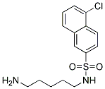 N-(5-AMINOPENTYL)-5-CHLORO-2-NAPHTHALENESULFONAMIDE Struktur