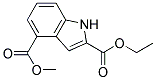 ETHYL 4-METHOXYCARBONYLINDOLE-2-CARBOXYLATE Struktur