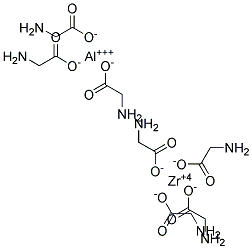 ALUMINUM ZIRCONIUM GLYCINATE Struktur