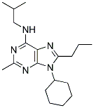 9-CYCLOHEXYL-N-ISOBUTYL-2-METHYL-8-PROPYL-9H-PURIN-6-AMINE Struktur