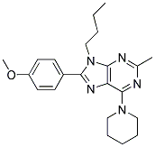 9-BUTYL-8-(4-METHOXYPHENYL)-2-METHYL-6-(PIPERIDIN-1-YL)-9H-PURINE Struktur