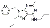 9-((FURAN-2-YL)METHYL)-2-METHYL-N,8-DIPROPYL-9H-PURIN-6-AMINE Struktur