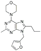 9-((FURAN-2-YL)METHYL)-2-METHYL-6-MORPHOLINO-8-PROPYL-9H-PURINE Struktur